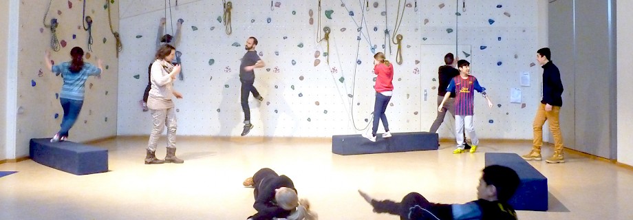 photo of a rehearsal of "Get moving!“ at E-Werk Bad Homburg, photo: Lea Meier at E-Werk Bad Homburg, photo: Lea Meier